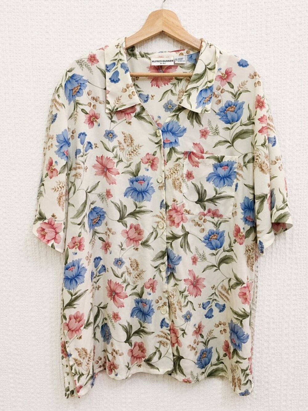Vintage Alfred Dunner Floral Blouse 24W Plus Size Oversized Cottagecore Top